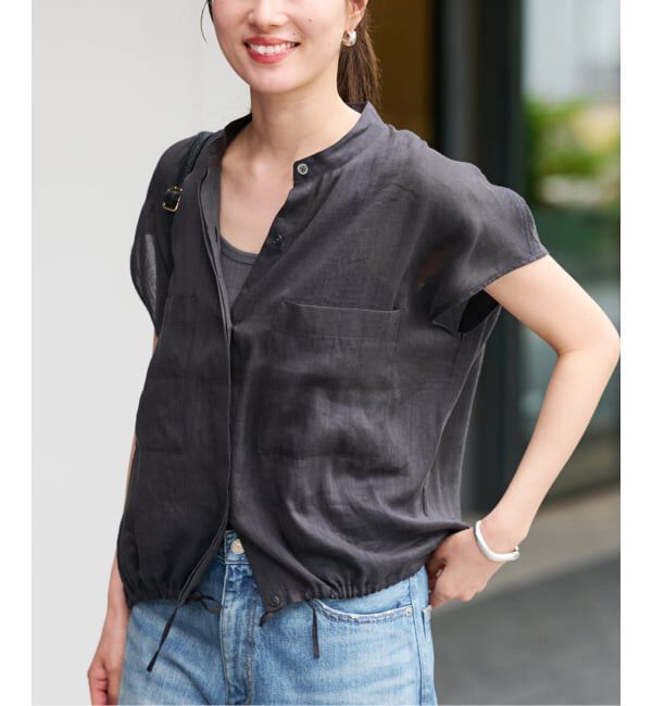 FRAMeWORK「≪一部カラーWEB限定 / 追加≫キャップスリーブドロストシャツ」|シャツ・ブラウス|
