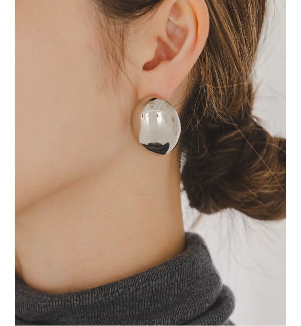 NOBLE「《追加》PETIT MOMENTS/プティモーメント Oval Stud Earrings」|ピアス|