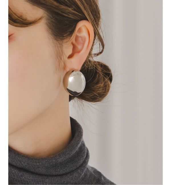 NOBLE「《追加》PETIT MOMENTS/プティモーメント Oval Stud Earrings」|ピアス|シルバー