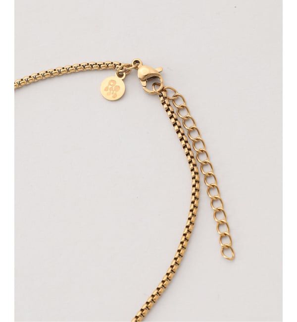 NOBLE「PETIT MOMENTS/プティモーメント Intial Rectangle Pendant Necklace」|ネックレス|