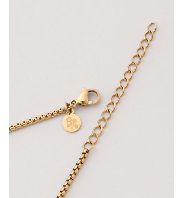 NOBLE「PETIT MOMENTS/プティモーメント Intial Rectangle Pendant Necklace」|ネックレス|