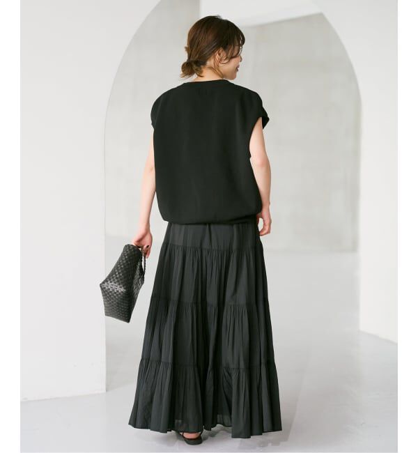 Spick and Span「《WEB限定 / 追加予約》パールボタンウォッシャブルニットベスト」|ニット・セーター|