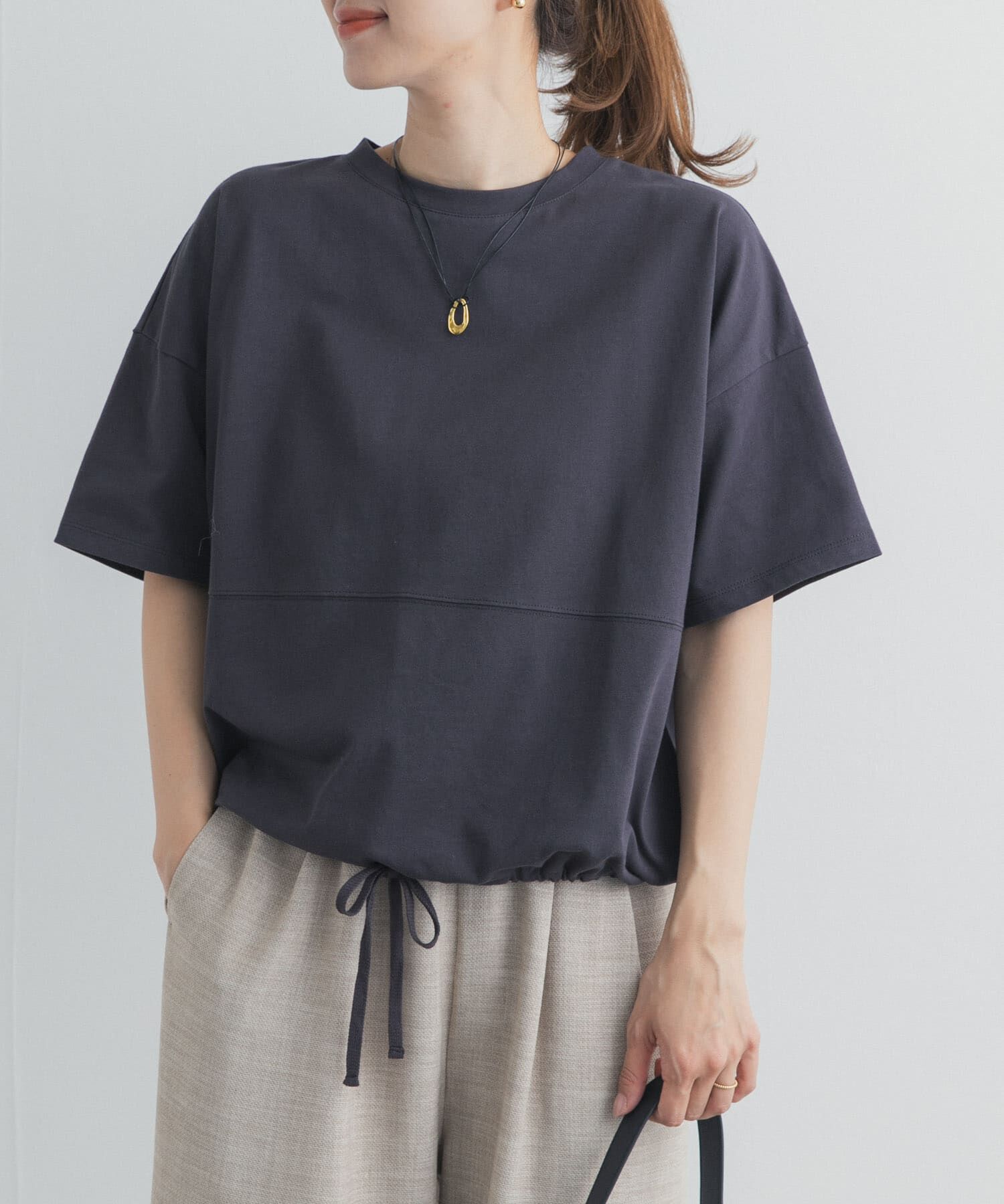 URBAN RESEARCH DOORS「ヘムドロストプルオーバー」|Tシャツ・カットソー|