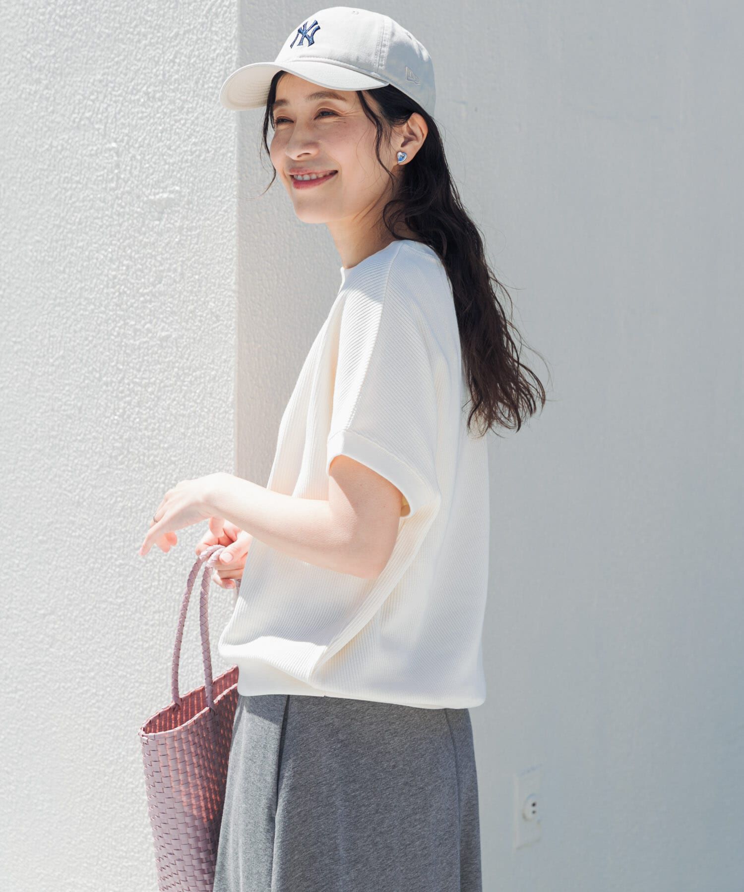 URBAN RESEARCH DOORS「タックフライスフレンチTシャツ」|Tシャツ・カットソー|