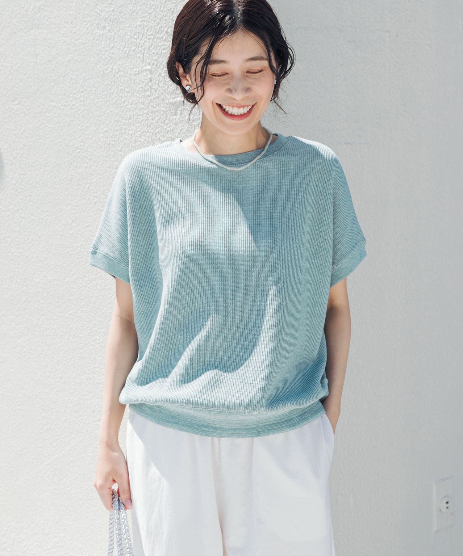 URBAN RESEARCH DOORS「タックフライスフレンチTシャツ」|Tシャツ・カットソー|
