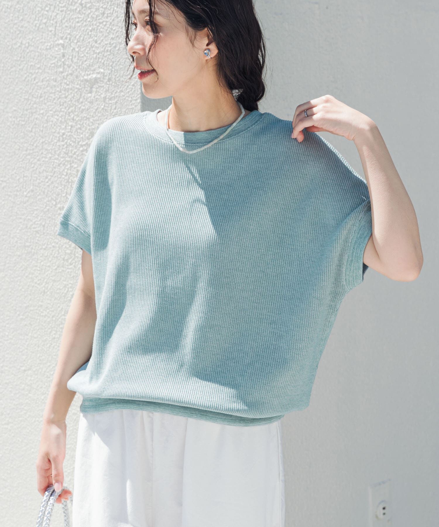 URBAN RESEARCH DOORS「タックフライスフレンチTシャツ」|Tシャツ・カットソー|