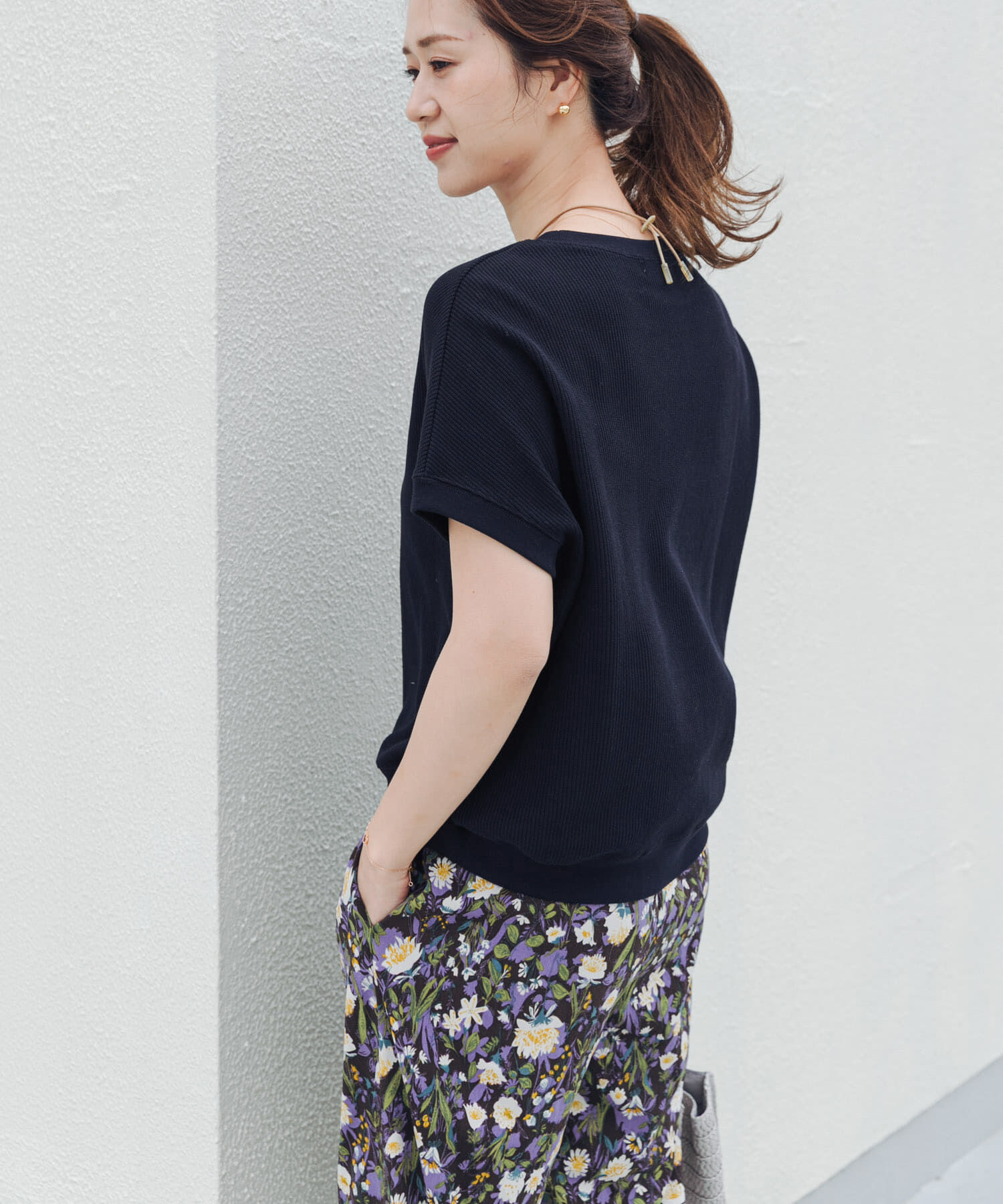URBAN RESEARCH DOORS「タックフライスフレンチTシャツ」|Tシャツ・カットソー|