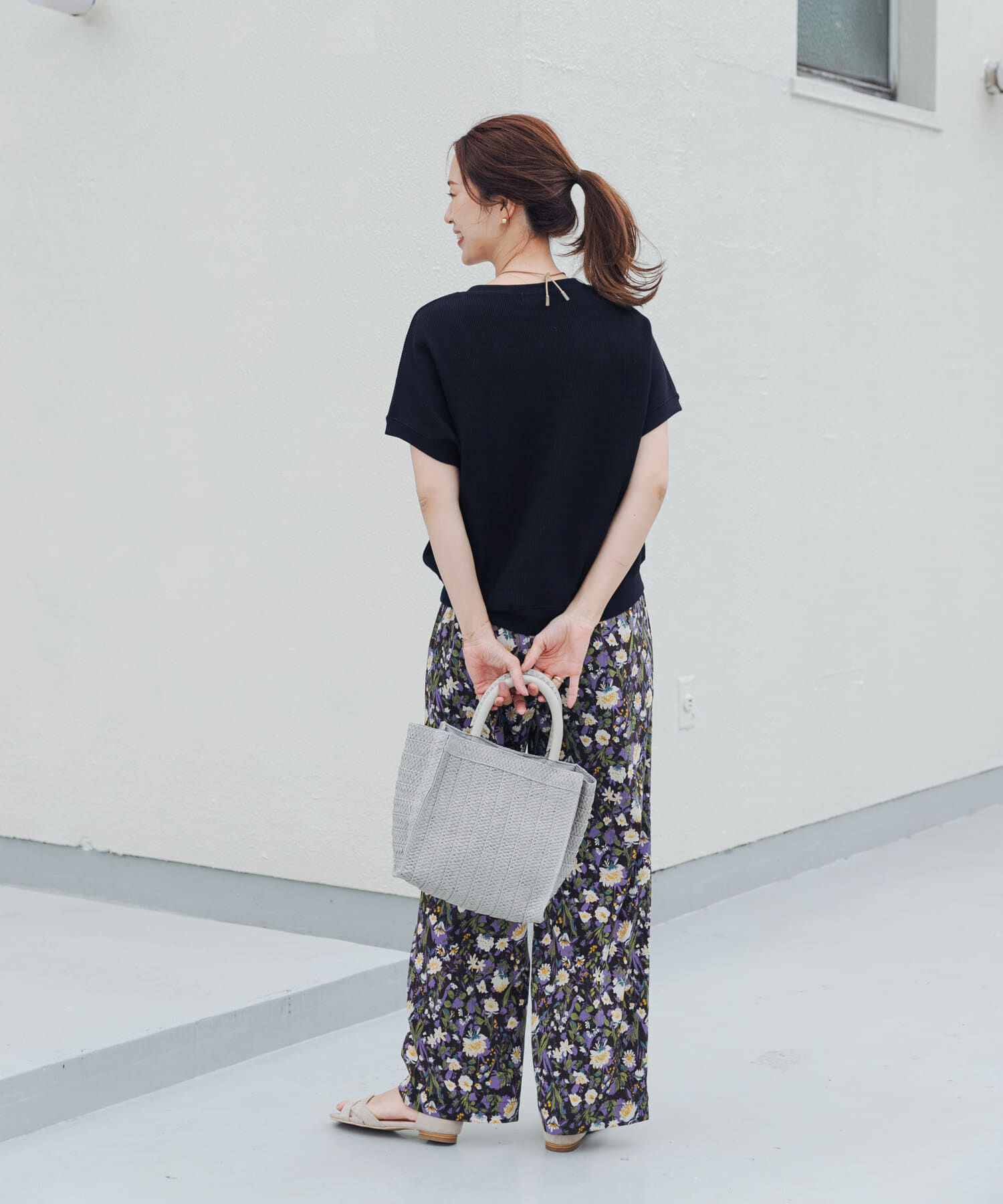 URBAN RESEARCH DOORS「タックフライスフレンチTシャツ」|Tシャツ・カットソー|
