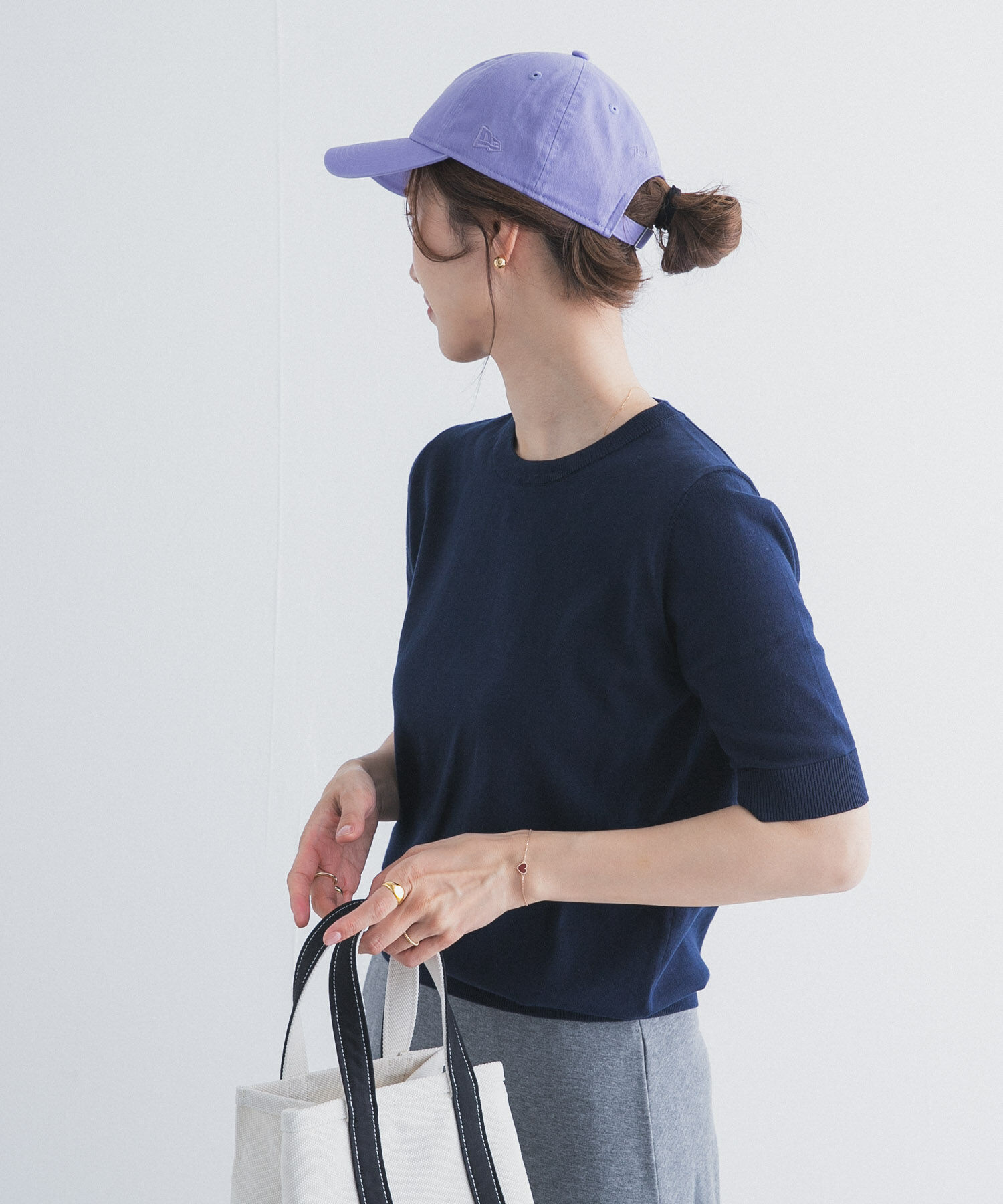 URBAN RESEARCH DOORS「『UR TECH ひやサラクール』コットンハーフスリーブKNIT」|ニット・セーター|