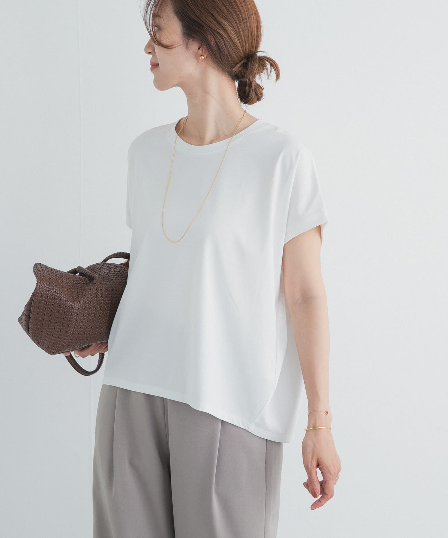 URBAN RESEARCH DOORS「『UR TECH』汗染み防止ドルマンTシャツ」|Tシャツ・カットソー|