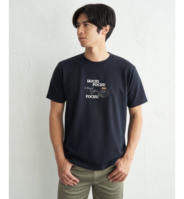 ikka「冷感ポンチ刺繍Ｔシャツ」|Tシャツ・カットソー|