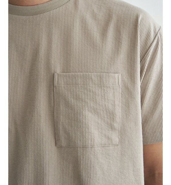 ikka「冷感DRYサッカーポケットTシャツ」|Tシャツ・カットソー|