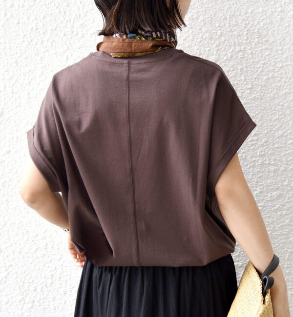 SHIPS for women「メルティ コットン プリント ロゴ ショート スリーブ Tシャツ」|Tシャツ・カットソー|