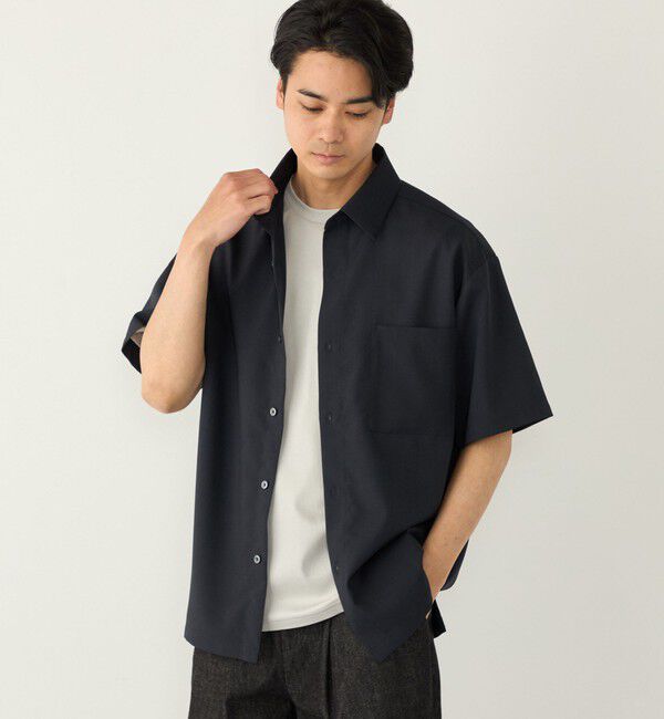 SHIPS Colors 「SHIPS Colors:〈吸水速乾・洗濯機可能〉2WAY ストレッチ ボックス シャツ◇」|シャツ・ブラウス|