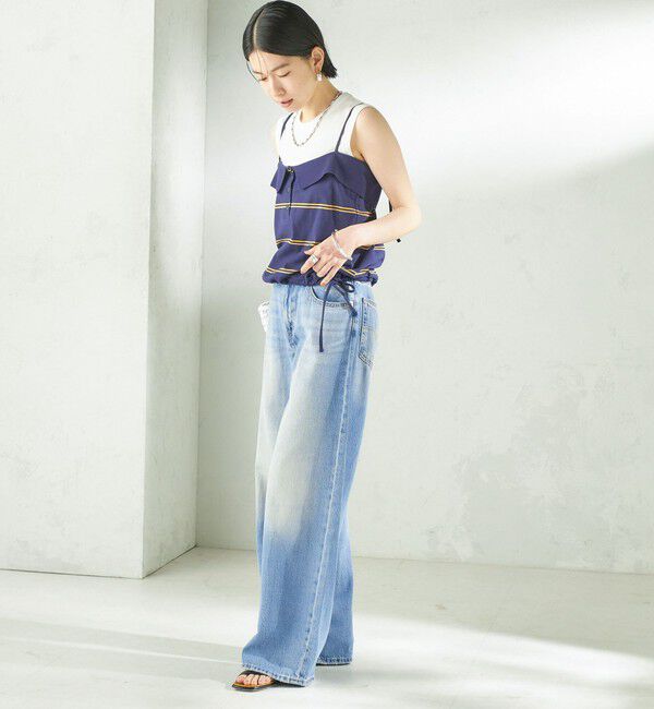 SHIPS for women「《予約》【SHIPS別注】crinkle crinkle crinkle:〈洗濯機可能〉POLO CAMI」|キャミソール|