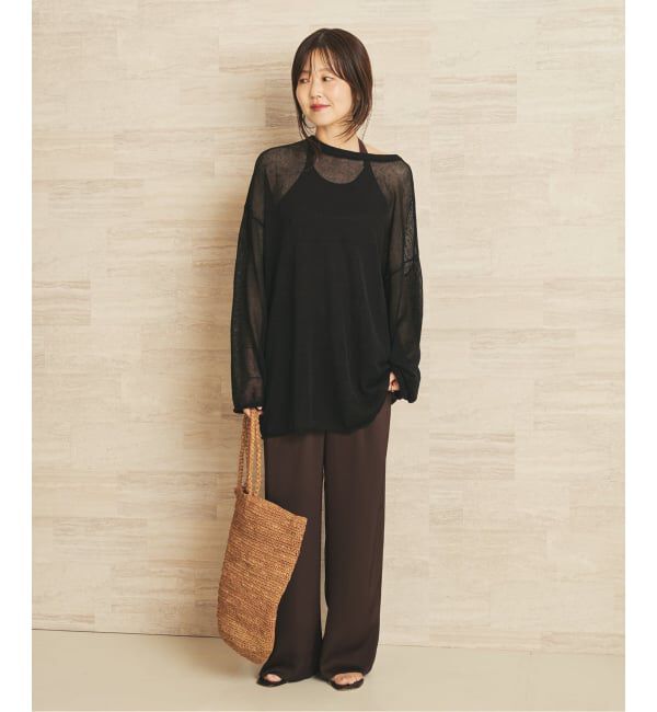 Plage「《追加》Linen/ny long プルオーバー 2」|ニット・セーター|
