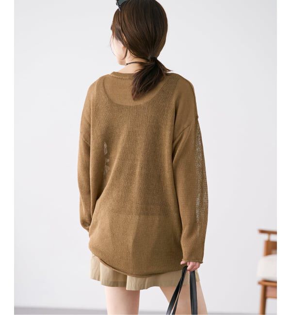 Plage「《追加》Linen/ny long プルオーバー 2」|ニット・セーター|