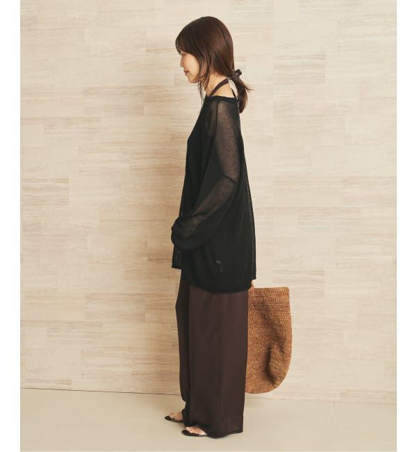 Plage「《追加》Linen/ny long プルオーバー 2」|ニット・セーター|