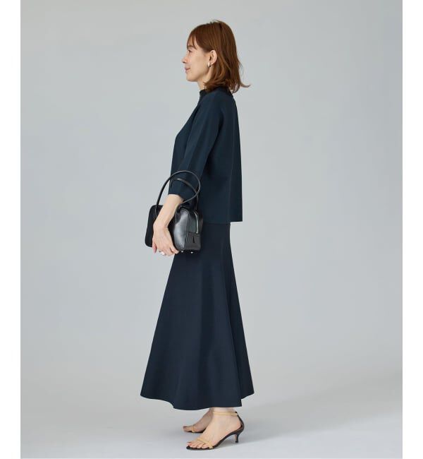 VERMEIL par iena「Room no.8 BLACK ルームエイト ブラック Needleレースカラーニット BR8KN-287」|ニット・セーター|