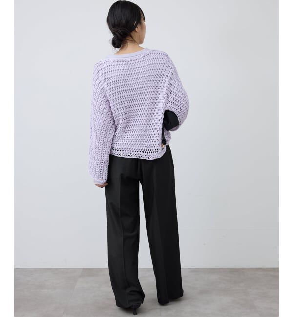 SLOBE IENA「《4サイズ展開》ベルテット2タックストレートパンツ」|スラックス|