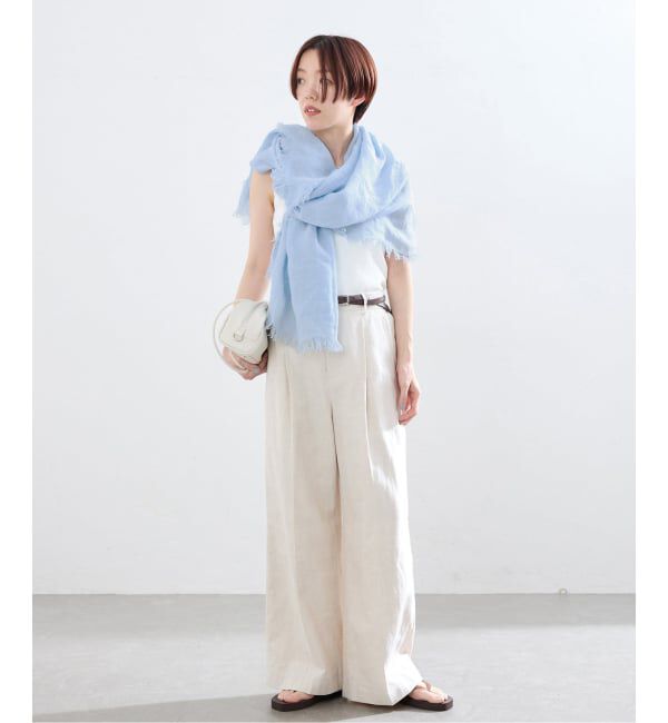 IENA「ASAUCE MELER/アソースメレ フランダースサン リネンガーゼ」|ストール|