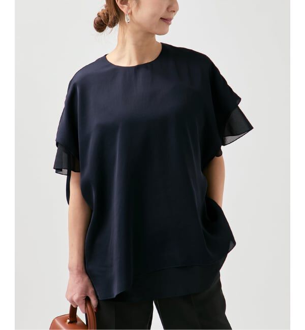 VERMEIL par iena「Spun satin レイヤードブラウス」|シャツ・ブラウス|