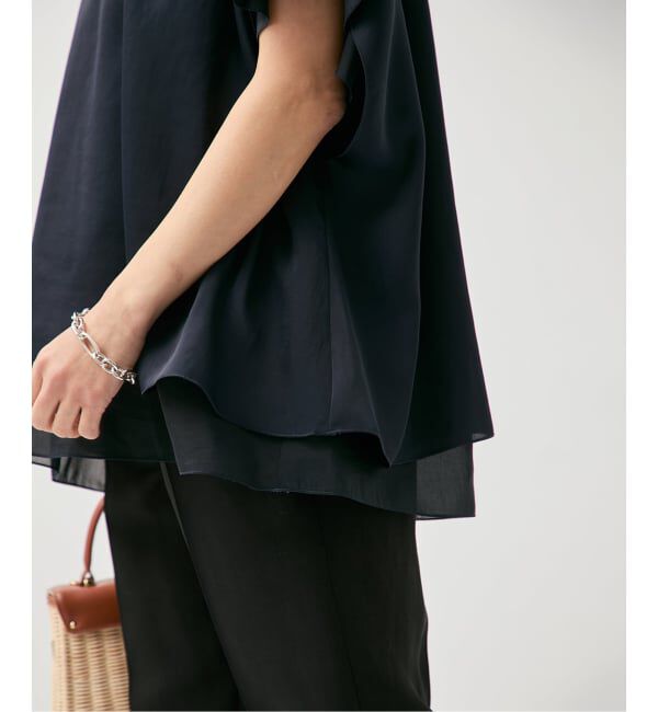 VERMEIL par iena「Spun satin レイヤードブラウス」|シャツ・ブラウス|