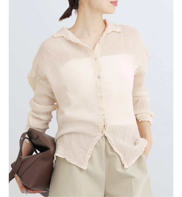 IENA「LES ATELIERS FRANCAIS DE CONFECTION Blouse Desert PE26BLDESERTGDC」|シャツ・ブラウス|
