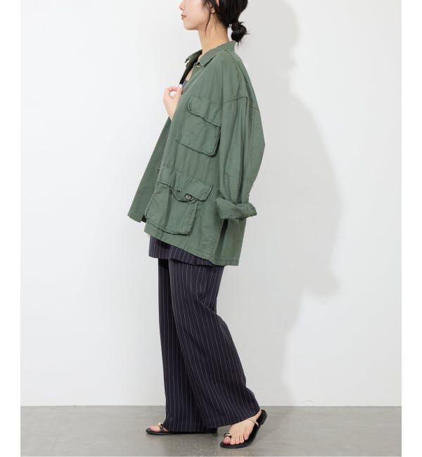 SLOBE IENA「《3サイズ展開/追加》フィブリルストライプリラックスパンツ」|その他|