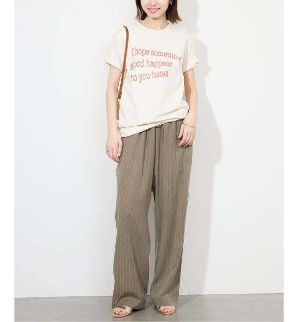SLOBE IENA「《3サイズ展開/追加》フィブリルストライプリラックスパンツ」|その他|