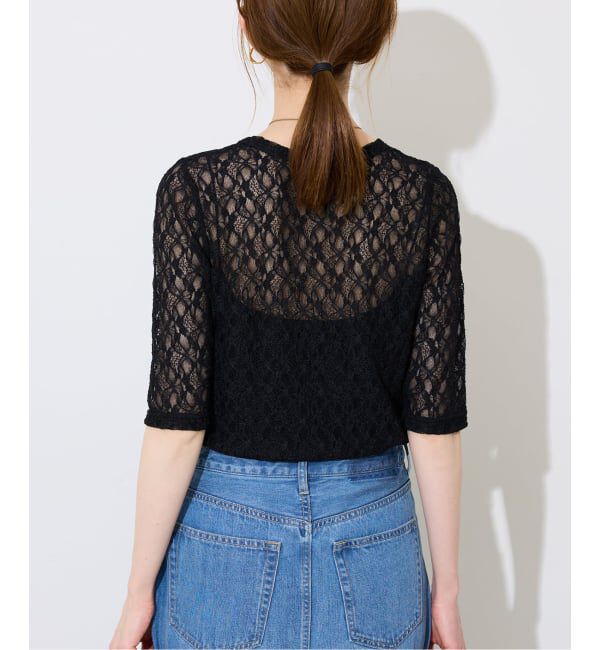 SLOBE IENA「ストレッチレースカットソー」|Tシャツ・カットソー|
