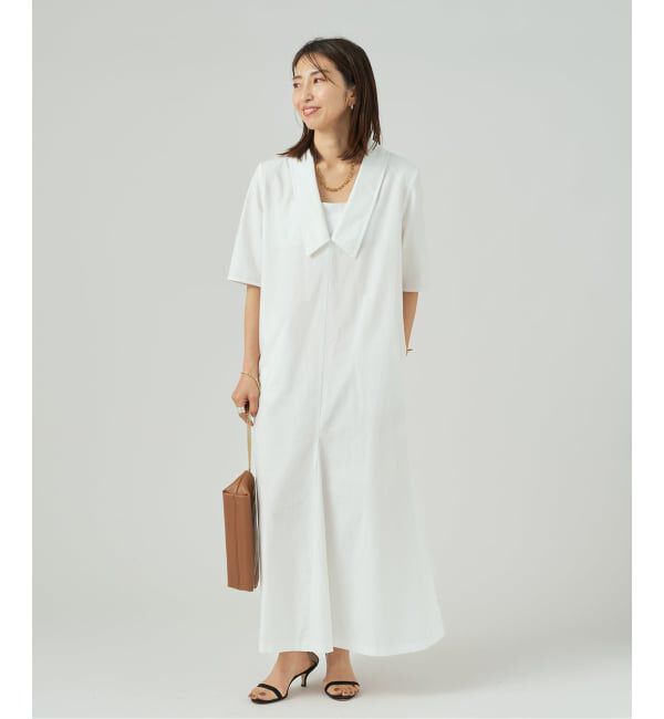 VERMEIL par iena「Cotton Linen Flare Dress」|ワンピース|