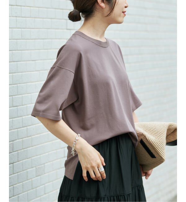 VERMEIL par iena「ニットTシャツ」|ニット・セーター|グレー