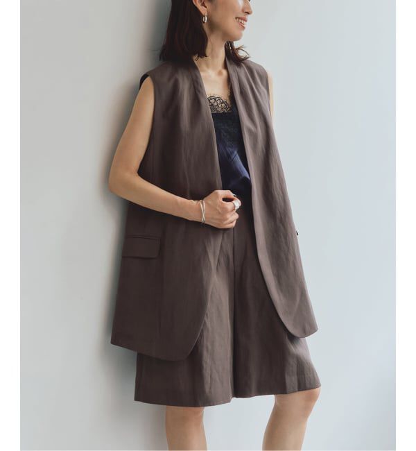 VERMEIL par iena「《セットアップ可》Cool Touch リネンジレ」|その他|