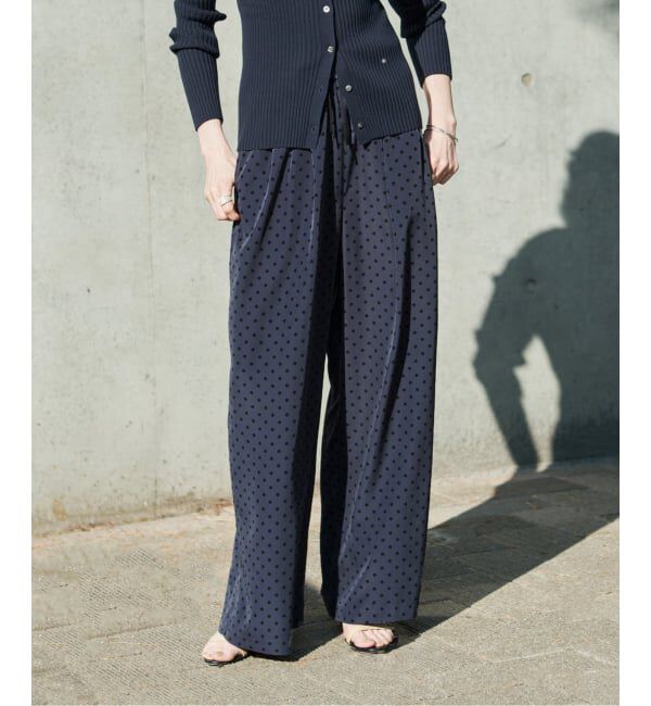 VERMEIL par iena「《手洗い可》ドットワイドパンツ」|その他|