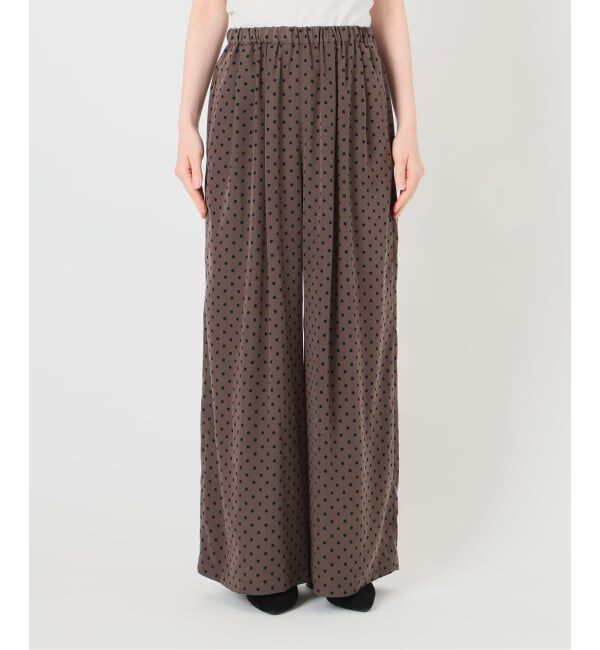 VERMEIL par iena「《手洗い可》ドットワイドパンツ」|その他|