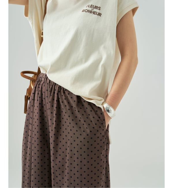 VERMEIL par iena「《手洗い可》ドットワイドパンツ」|その他|