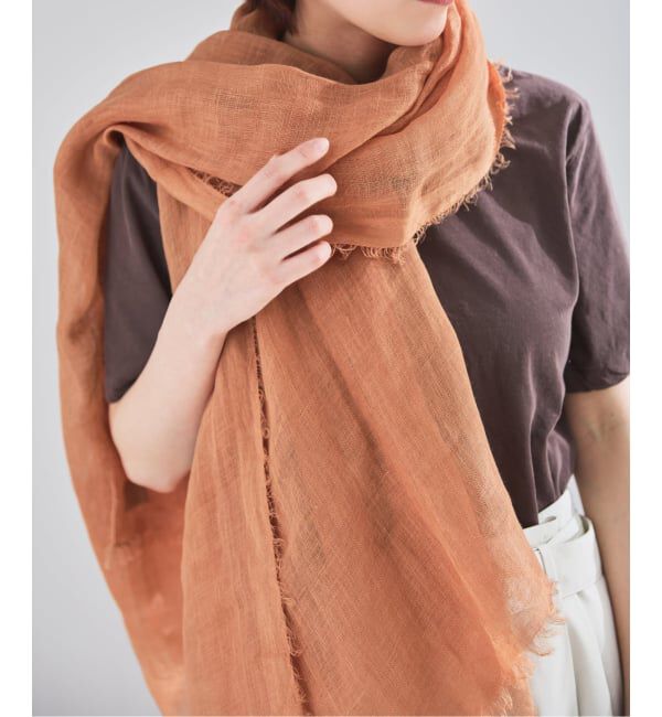 IENA「NIMNIMDUAI/ニムニムデュアイ PLAIN GAUZE STOLE ストール」|ストール|