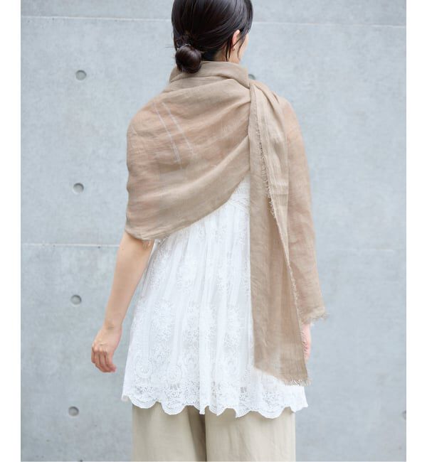 IENA「NIMNIMDUAI/ニムニムデュアイ PLAIN GAUZE STOLE ストール」|ストール|