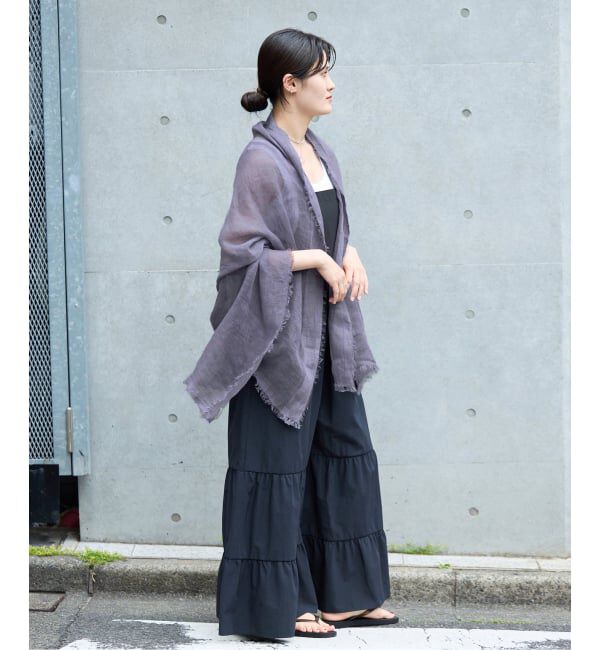 IENA「NIMNIMDUAI/ニムニムデュアイ PLAIN GAUZE STOLE ストール」|ストール|