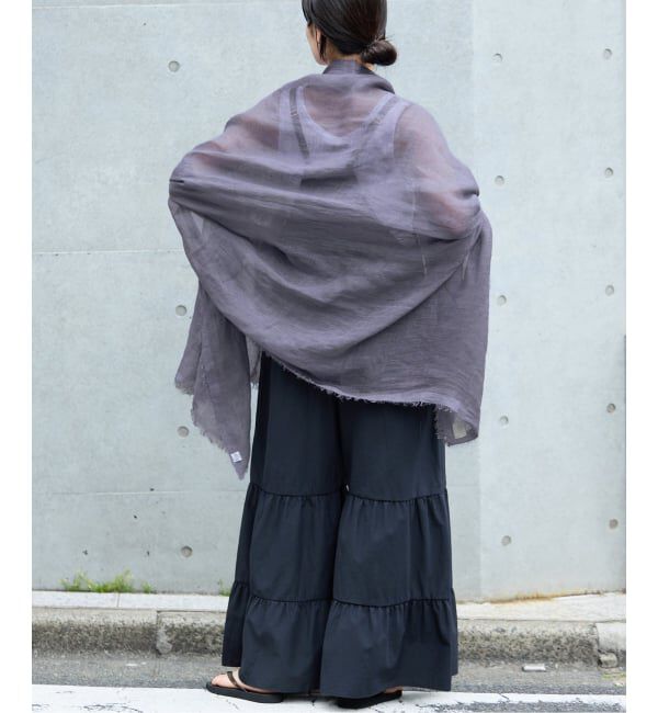 IENA「NIMNIMDUAI/ニムニムデュアイ PLAIN GAUZE STOLE ストール」|ストール|