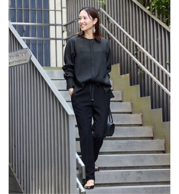 VERMEIL par iena「《追加4/手洗い可》ツイルストレッチスリムパンツ」|スラックス|