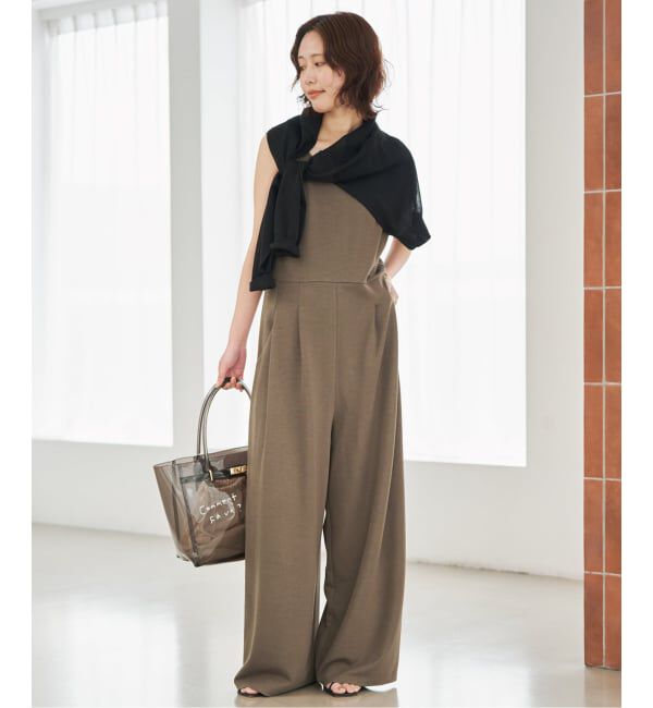 SLOBE IENA「《WEB限定サイズ有り/3サイズ展開》カットオールインワン」|オールインワン|