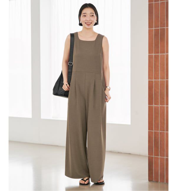 SLOBE IENA「《WEB限定サイズ有り/3サイズ展開》カットオールインワン」|オールインワン|