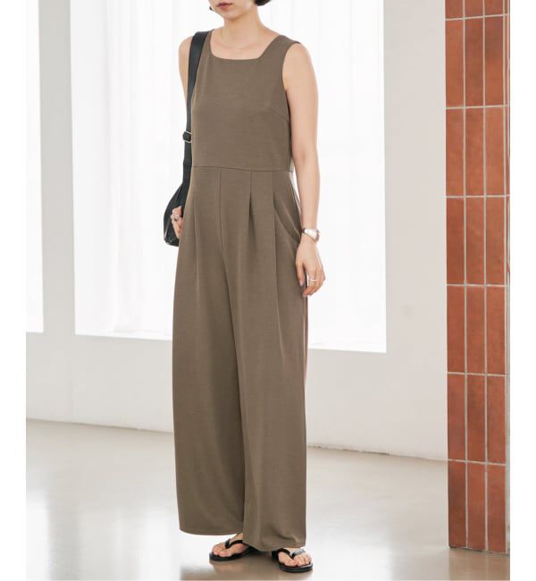 SLOBE IENA「《WEB限定サイズ有り/3サイズ展開》カットオールインワン」|オールインワン|