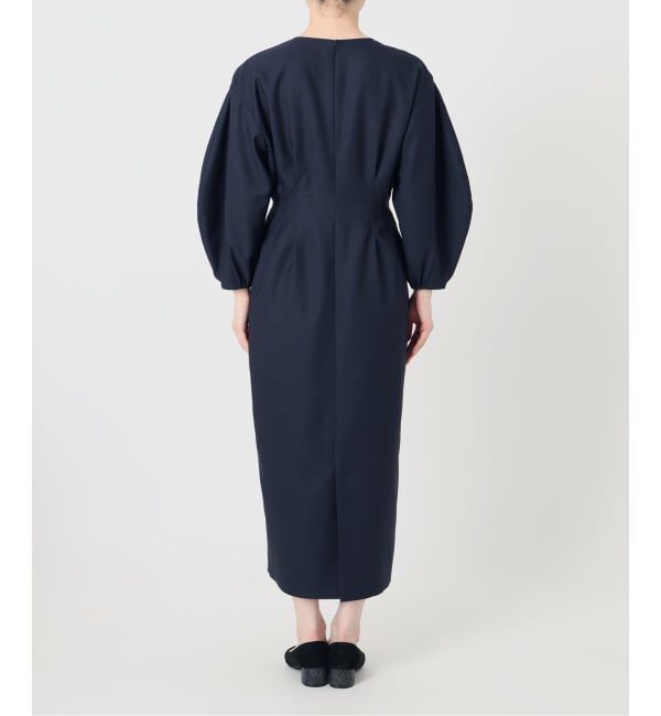 VERMEIL par iena「《一部WEB限定予約》FLAXASA jewel ox ウエストシェイプワンピース」|ワンピース|