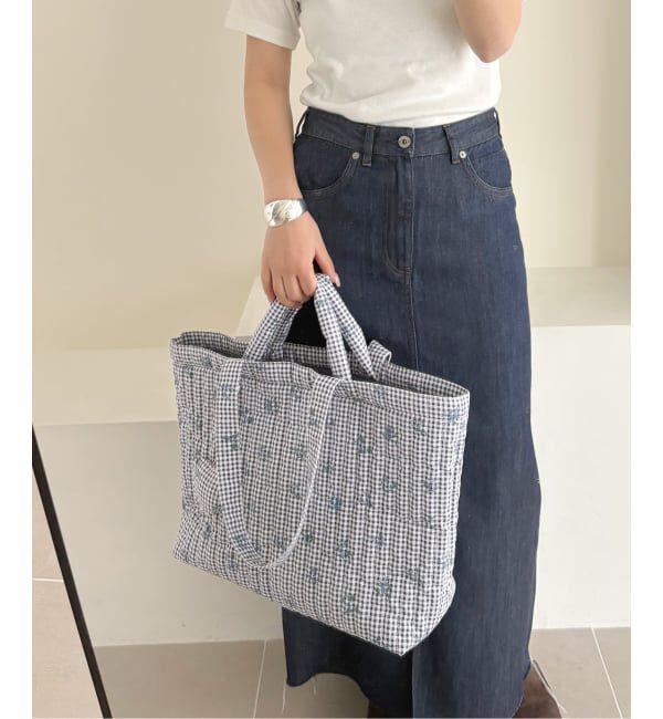 SLOBE IENA「《WEB限定/追加2予約》Margaux Dereume &times; SLOBE キルティングトートバッグ」|トートバッグ|