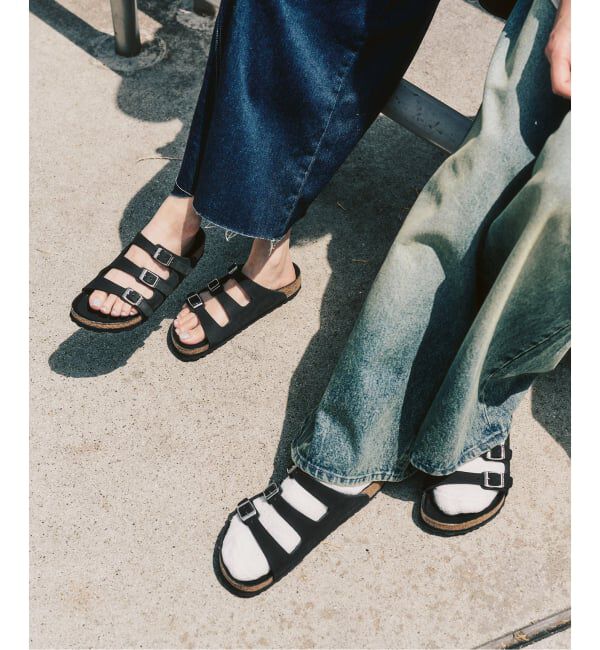 SLOBE IENA「BIRKENSTOCK/ビルケンシュトック SLOBE別注 Florida FR LENB Black 1032569」|サンダル|