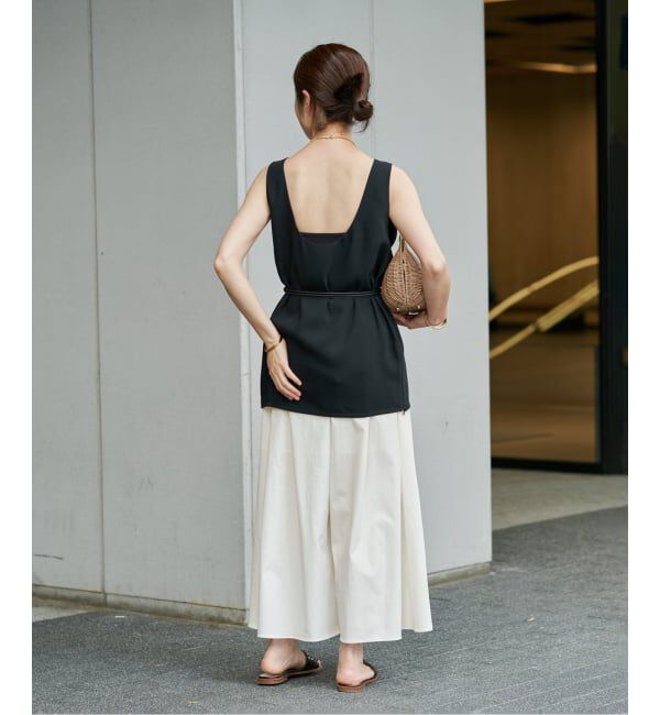 VERMEIL par iena「《手洗い可》LIMONTA ギャザーワイドクロップドパンツ」|その他|