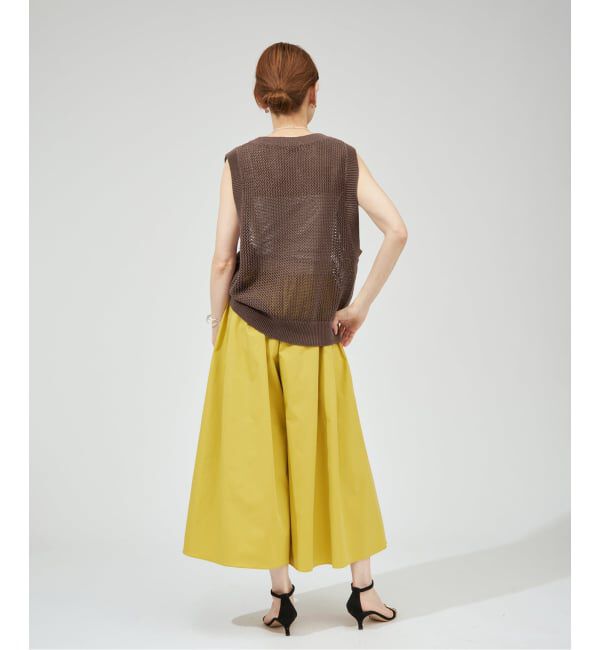 VERMEIL par iena「《手洗い可》LIMONTA ギャザーワイドクロップドパンツ」|その他|